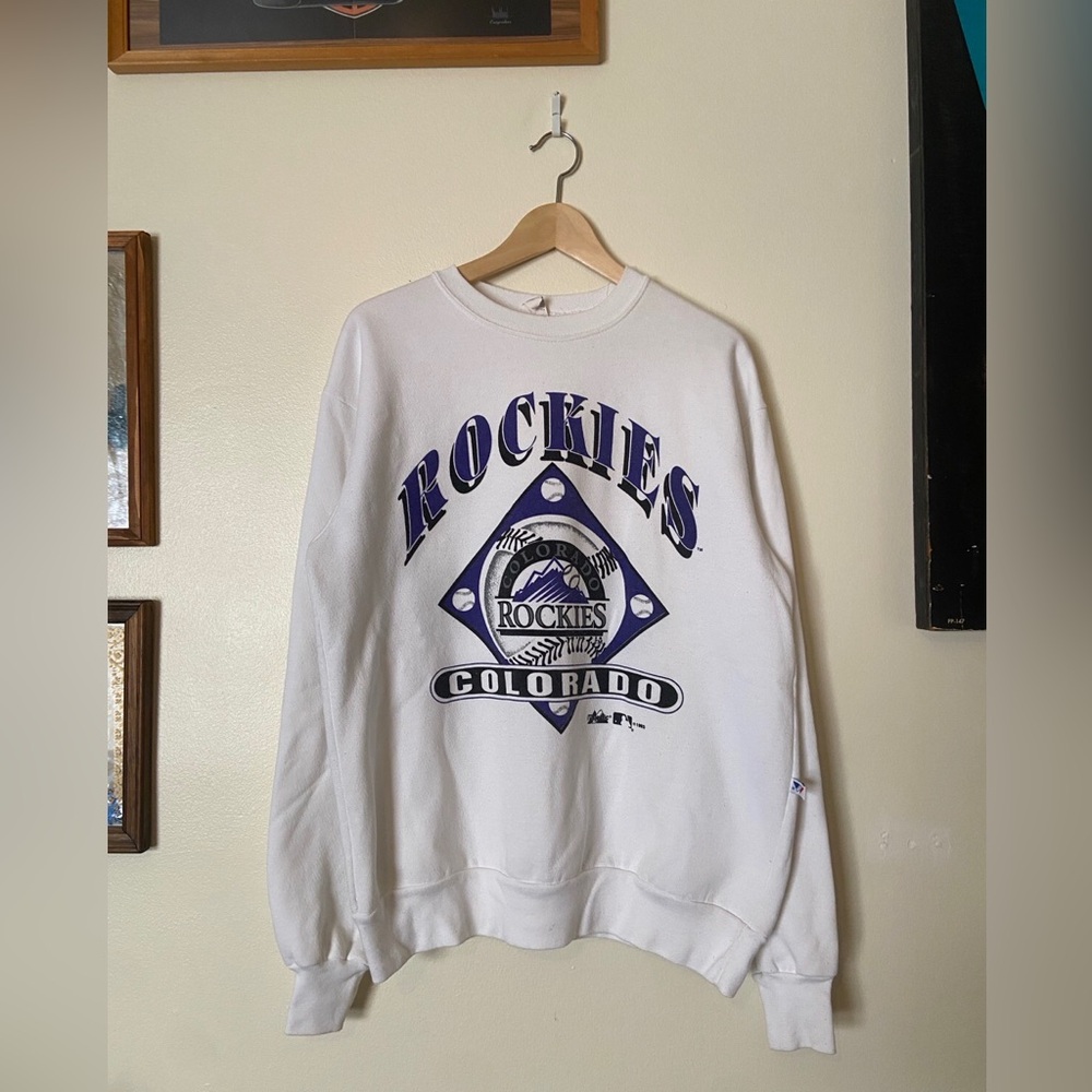 1993 Majestic Athletic Colorado Rockies Crewneck Sweatshirt